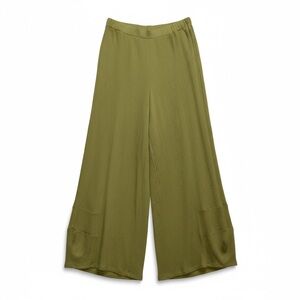 Luukaa Flowy Wide Leg Pants in Green Size 12